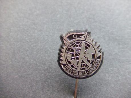 Leger des Heils jeugdwerk vlaggendrager zwart zilverkleur
